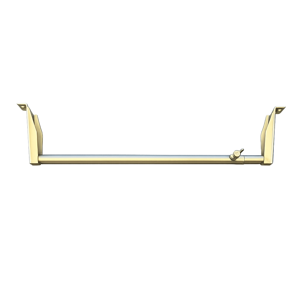 Adjustable manhole crossbeam